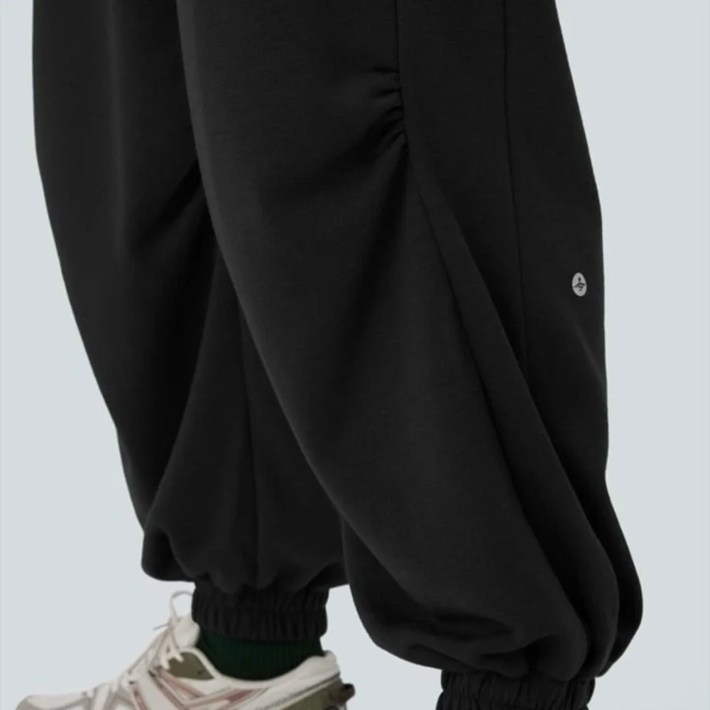 Halara High Waisted Drawstring Pocket Joggers Black Small/Regular‎ - Picture 5 of 9